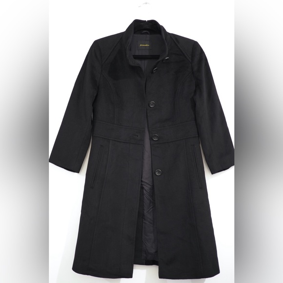 100% cashmere vintage stand collar coat - Picture 3 of 5